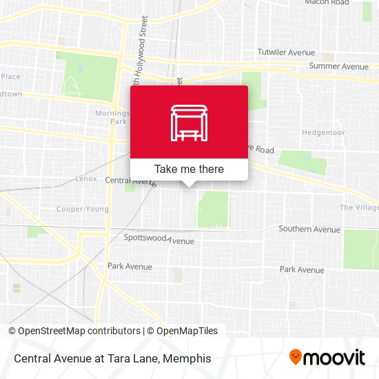 Central Avenue at Tara Lane map