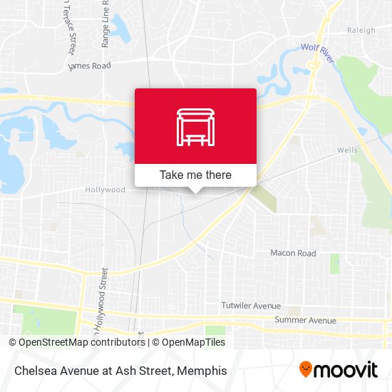 Chelsea Avenue at Ash Street map