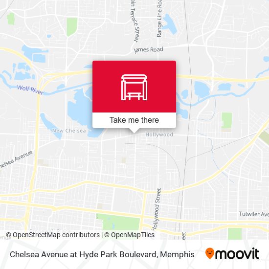 Chelsea Avenue at Hyde Park Boulevard map