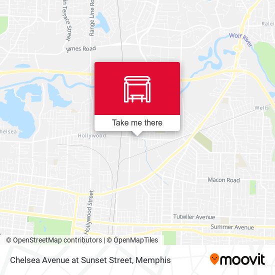 Mapa de Chelsea Avenue at Sunset Street