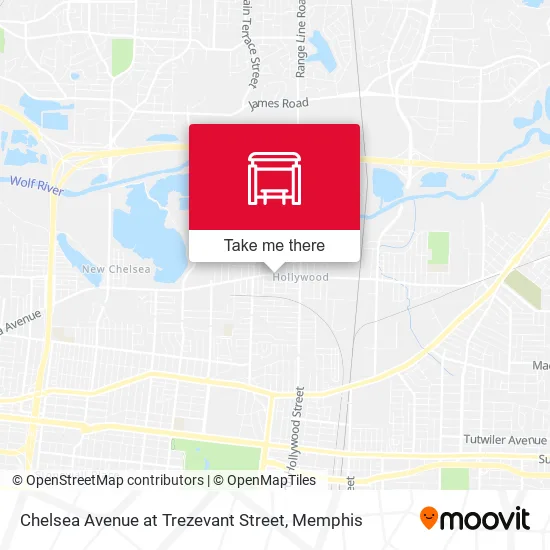 Mapa de Chelsea Avenue at Trezevant Street