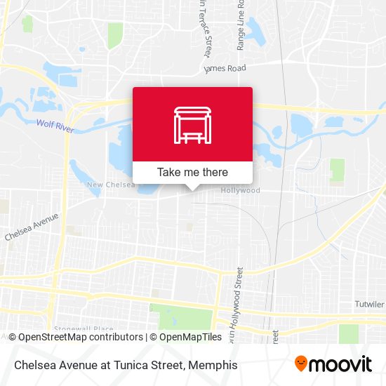 Chelsea Avenue at Tunica Street map