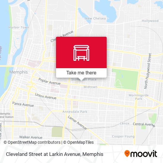 Cleveland Street at Larkin Avenue map