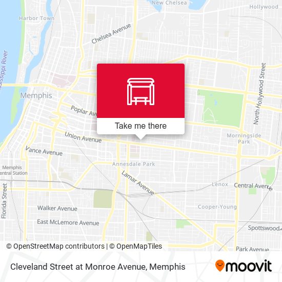 Cleveland Street at Monroe Avenue map