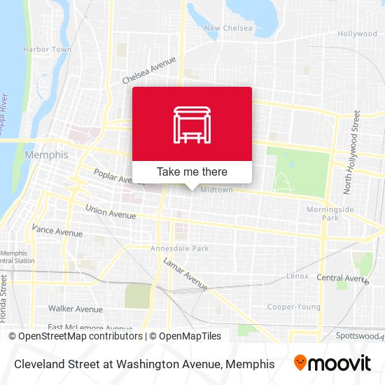 Cleveland Street at Washington Avenue map