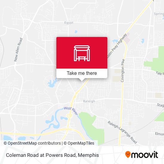 Mapa de Coleman Road at Powers Road