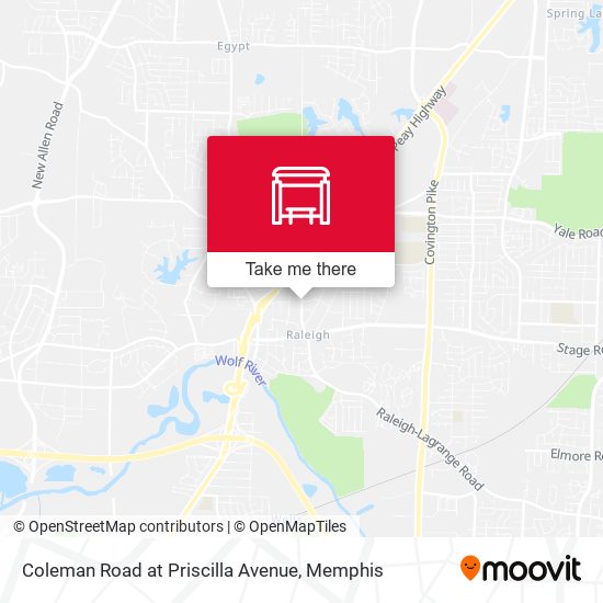 Coleman Road at Priscilla Avenue map