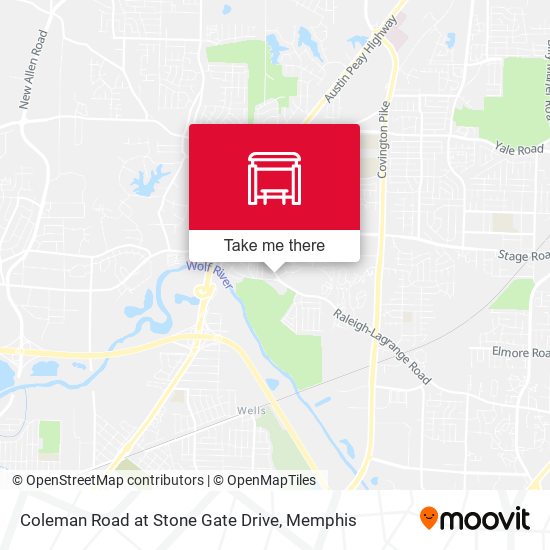 Coleman Road at Stone Gate Drive map