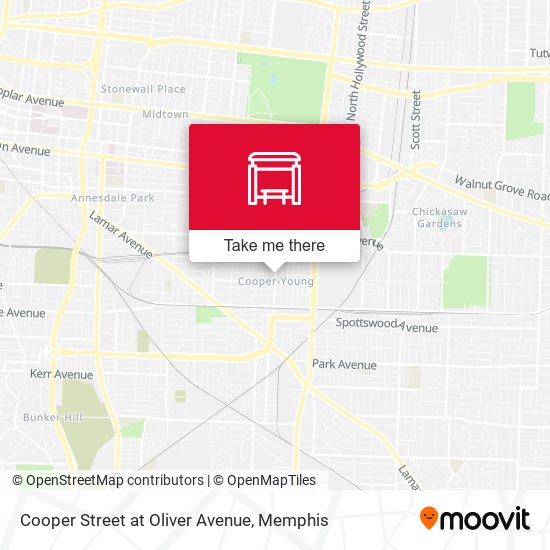 Cooper Street at Oliver Avenue map