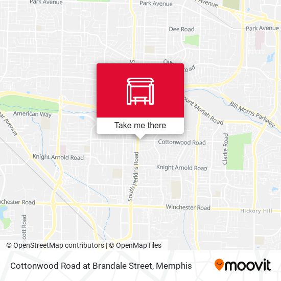 Mapa de Cottonwood Road at Brandale Street