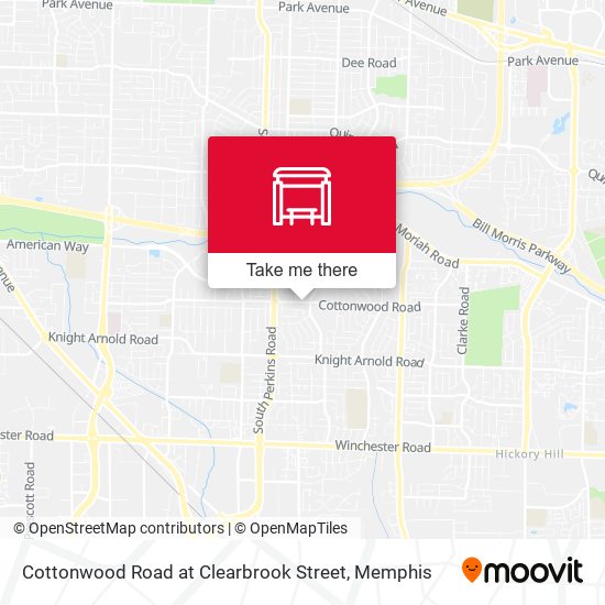 Cottonwood Road at Clearbrook Street map