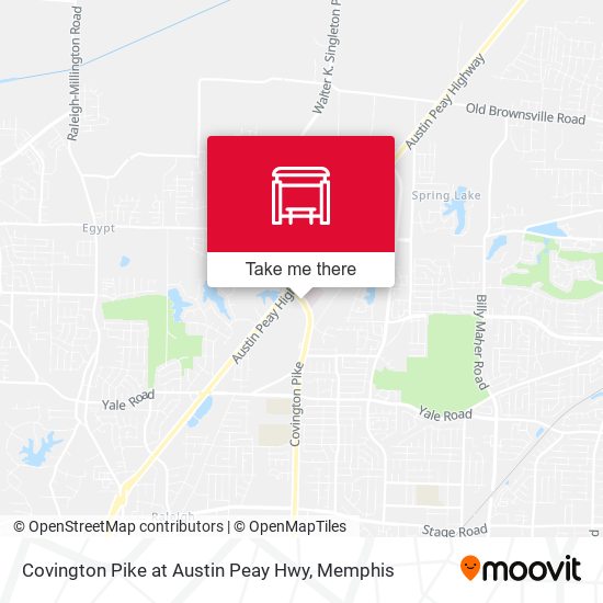 Mapa de Covington Pike at Austin Peay Hwy