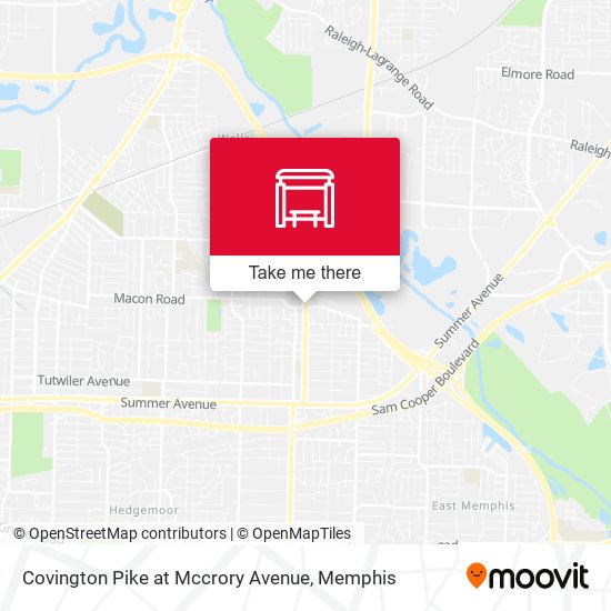 Covington Pike at Mccrory Avenue map