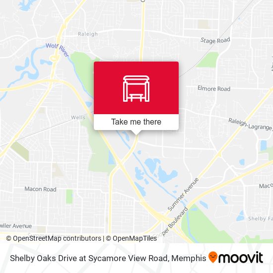 Shelby Oaks Drive at Sycamore View Road map