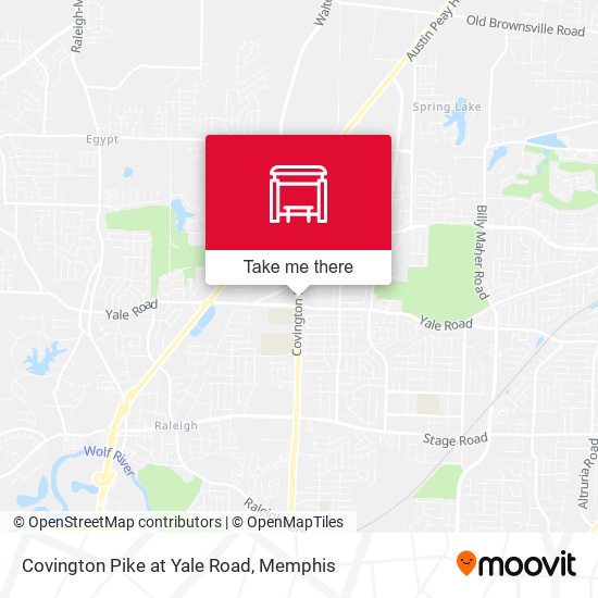 Covington Pike at Yale Road map