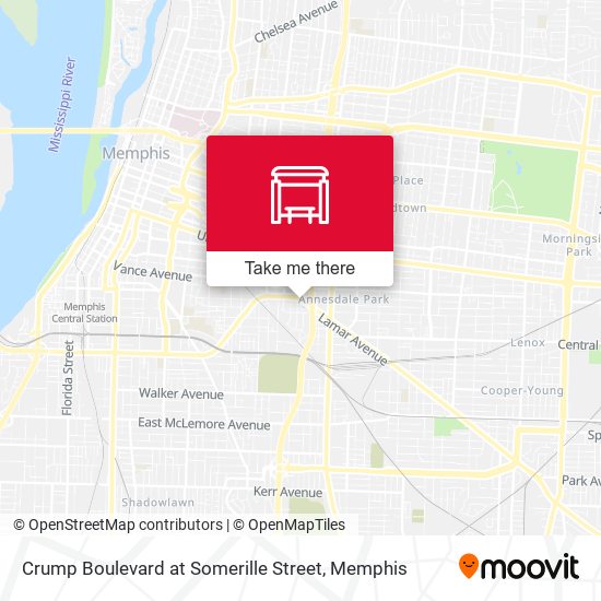Mapa de Crump Boulevard at Somerille Street