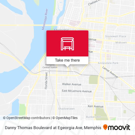 Danny Thomas Boulevard at Egeorgia Ave map