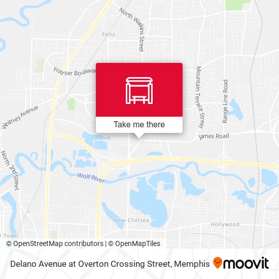 Mapa de Delano Avenue at Overton Crossing Street
