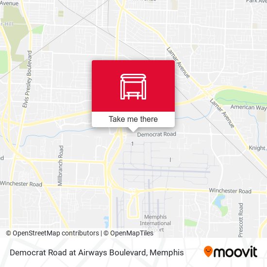 Mapa de Democrat Road at Airways Boulevard