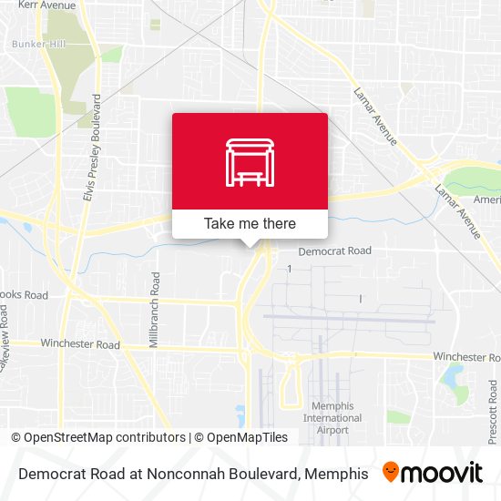 Mapa de Democrat Road at Nonconnah Boulevard