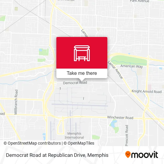 Democrat Road at Republican Drive map