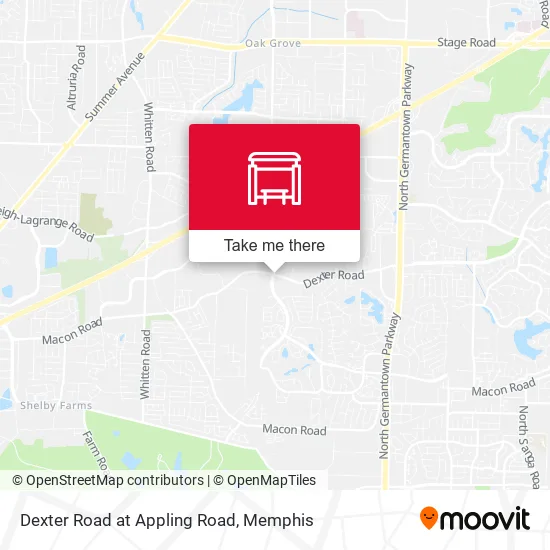 Mapa de Dexter Road at Appling Road