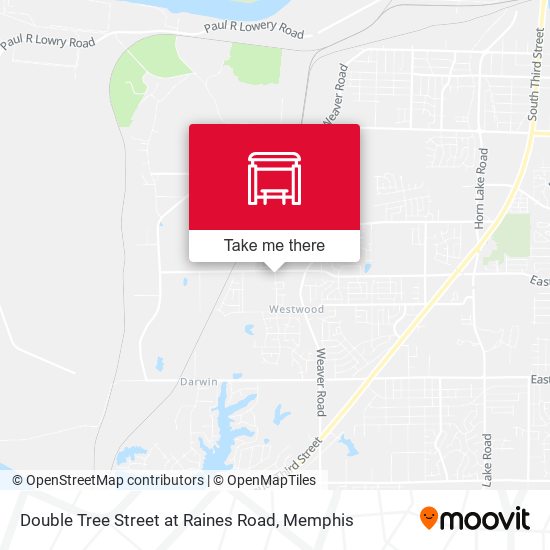 Double Tree Street at Raines Road map