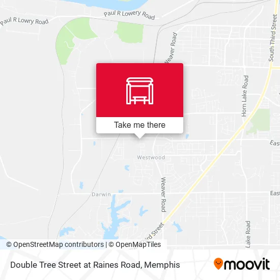 Mapa de Double Tree Street at Raines Road