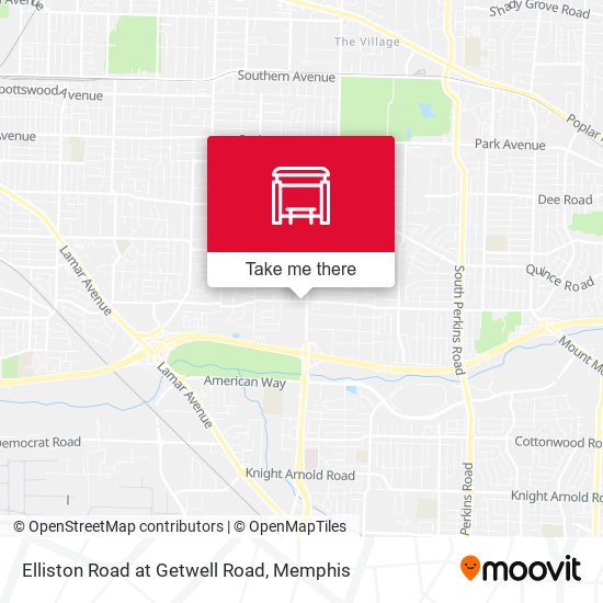 Elliston Road at Getwell Road map