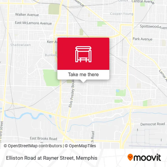 Elliston Road at Rayner Street map
