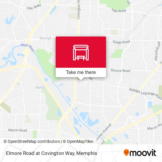 Elmore Road at Covington Way map
