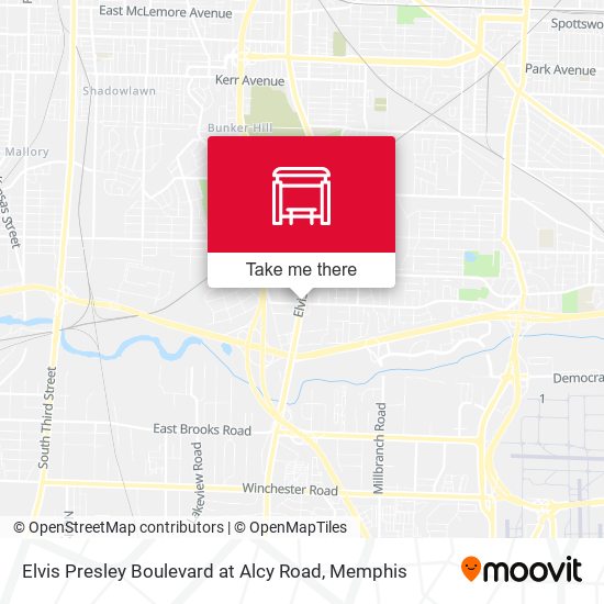 Mapa de Elvis Presley Boulevard at Alcy Road