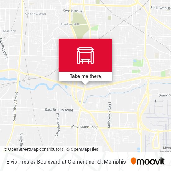 Elvis Presley Boulevard at Clementine Rd map