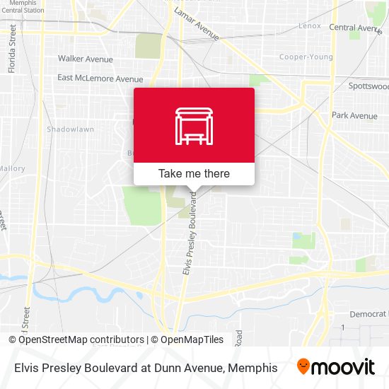 Elvis Presley Boulevard at Dunn Avenue map