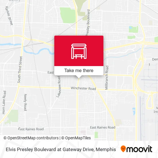 Mapa de Elvis Presley Boulevard at Gateway Drive