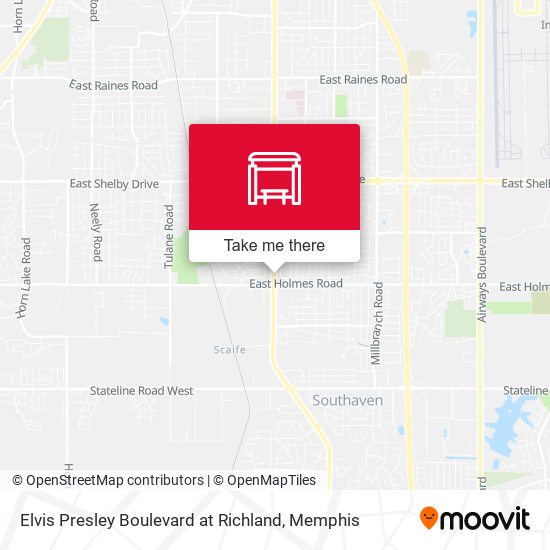 Mapa de Elvis Presley Boulevard at Richland
