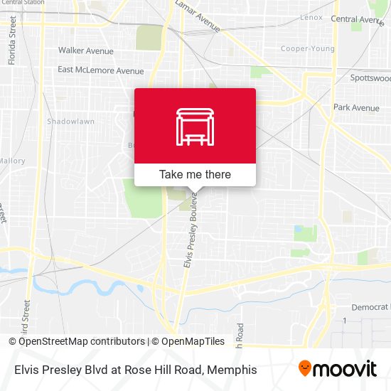 Elvis Presley Blvd at Rose Hill Road map