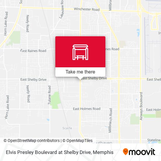 Mapa de Elvis Presley Boulevard at Shelby Drive