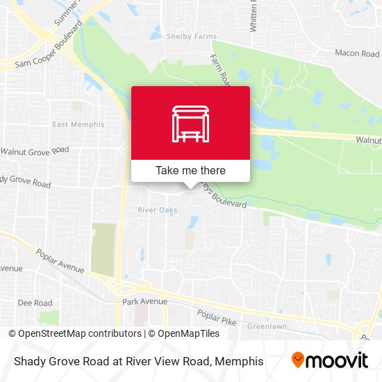 Mapa de Shady Grove Road at River View Road