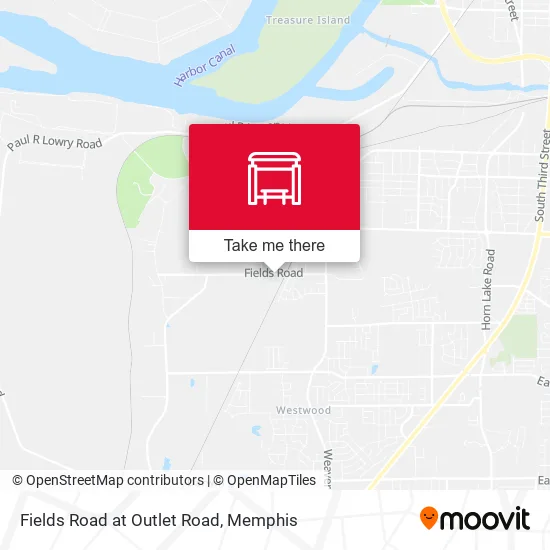 Fields Road at Outlet Road map