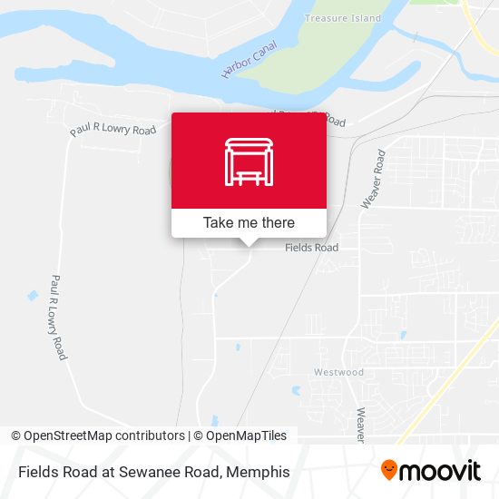Fields Road at Sewanee Road map