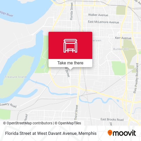 Mapa de Florida Street at West Davant Avenue