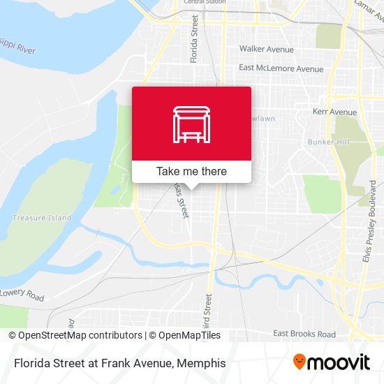 Florida Street at Frank Avenue map