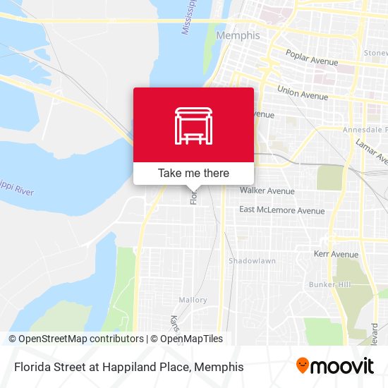 Florida Street at Happiland Place map