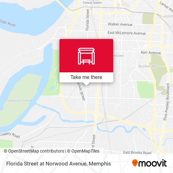 Florida Street at Norwood Avenue map