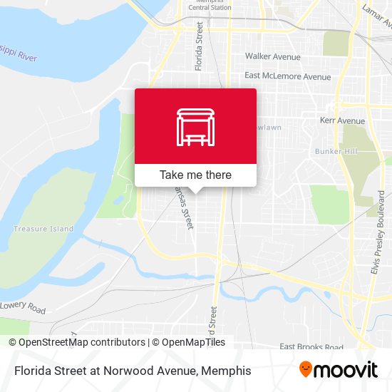 Florida Street at Norwood Avenue map