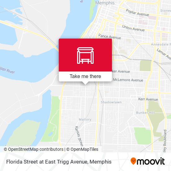Florida Street at East Trigg Avenue map