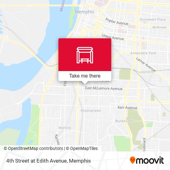 4th Street at Edith Avenue map