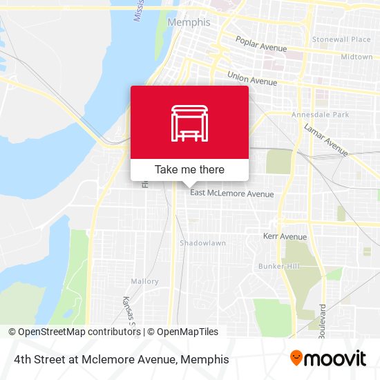 4th Street at Mclemore Avenue map