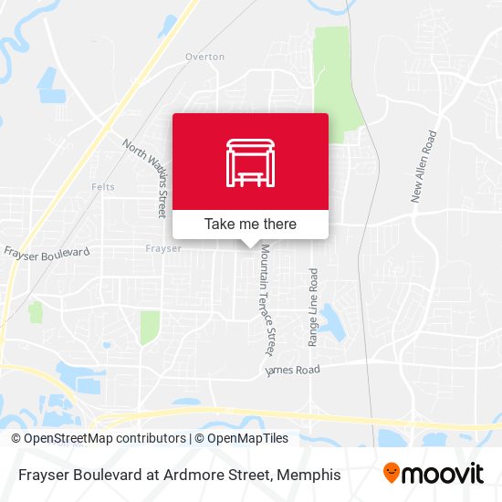 Frayser Boulevard at Ardmore Street map
